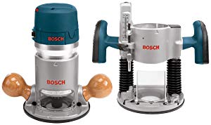 Bosch 12 Amp 2-1/4 Combination Horsepower Plunge and Fixed Base Variable Speed Router Kit 1617EVSPK with 1/4-Inch and 1/2-Inch Collets