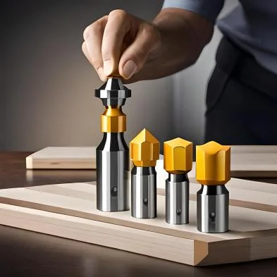 Image: Photo of various router bits